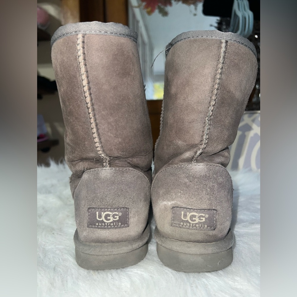 Gray women’s Ugg boots